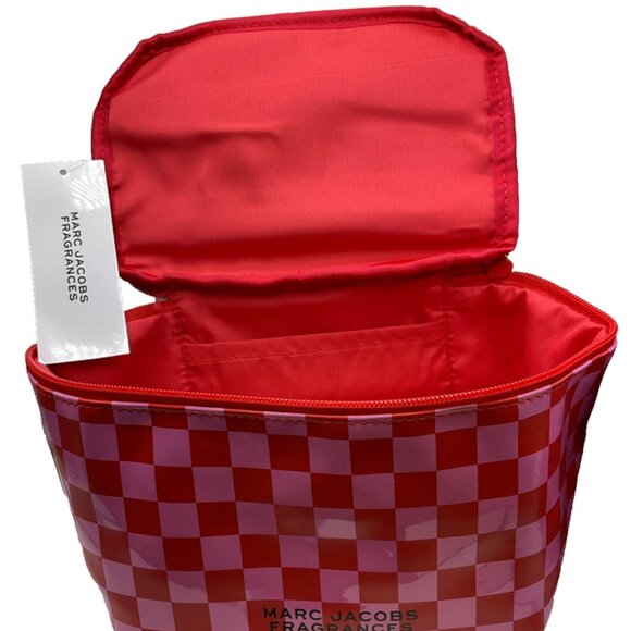 Marc Jacobs Vanity Case Red and Pink Checkered Bag Daisy Wild Perfume 4ml EDP - Picture 7 of 12